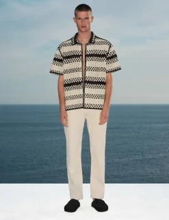 Relaxed Fit Knitted Polo Shirt