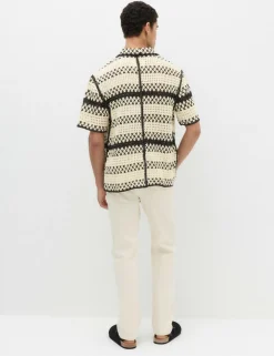 Relaxed Fit Knitted Polo Shirt