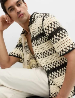 Relaxed Fit Knitted Polo Shirt
