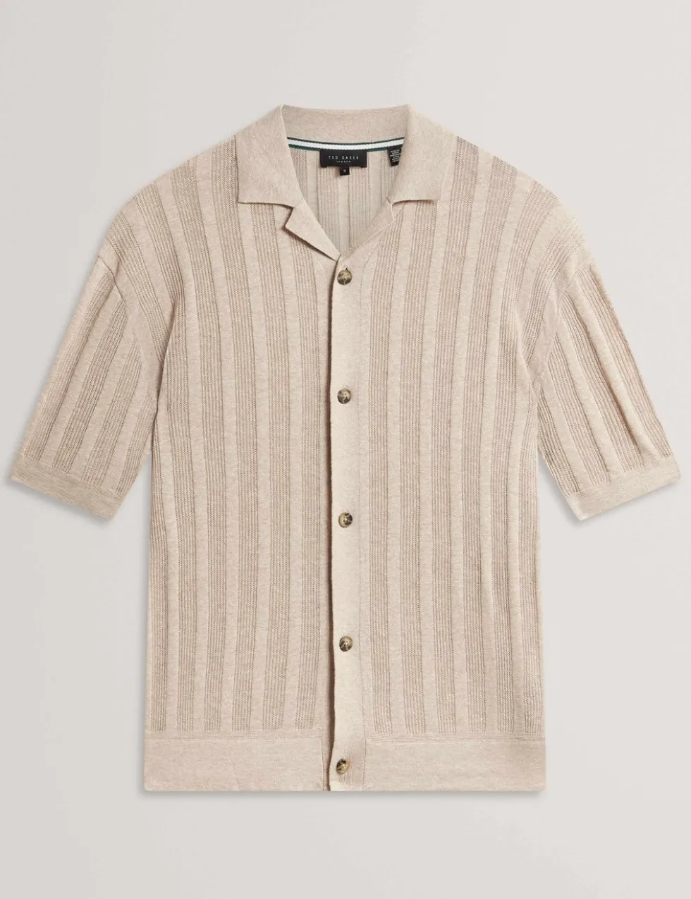Relaxed Fit Linen Blend Short Sleeve Edio Shirt