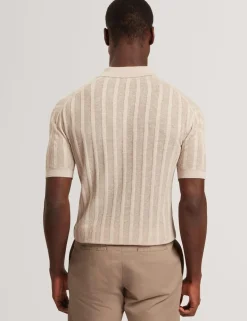 Relaxed Fit Linen Blend Short Sleeve Edio Shirt