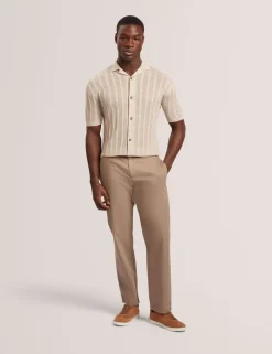 Relaxed Fit Linen Blend Short Sleeve Edio Shirt