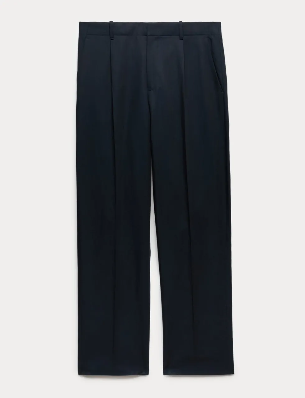 Relaxed Fit Lyocell Rich Pleat Front Trousers