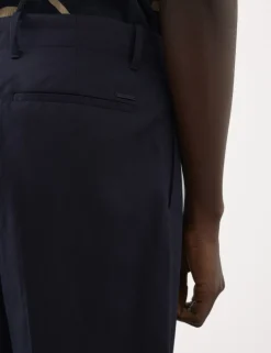Relaxed Fit Lyocell Rich Pleat Front Trousers