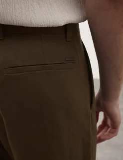 Relaxed Fit Lyocell Rich Pleat Front Trousers