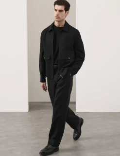 Relaxed Fit Lyocell Rich Pleat Front Trousers