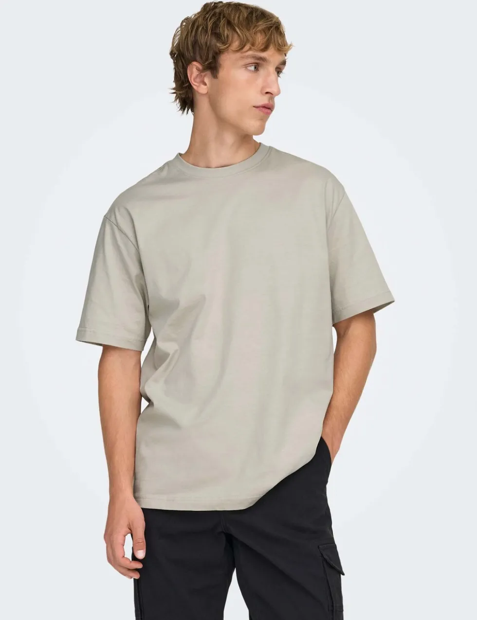Relaxed Fit Pure Cotton Crew Neck T-Shirt
