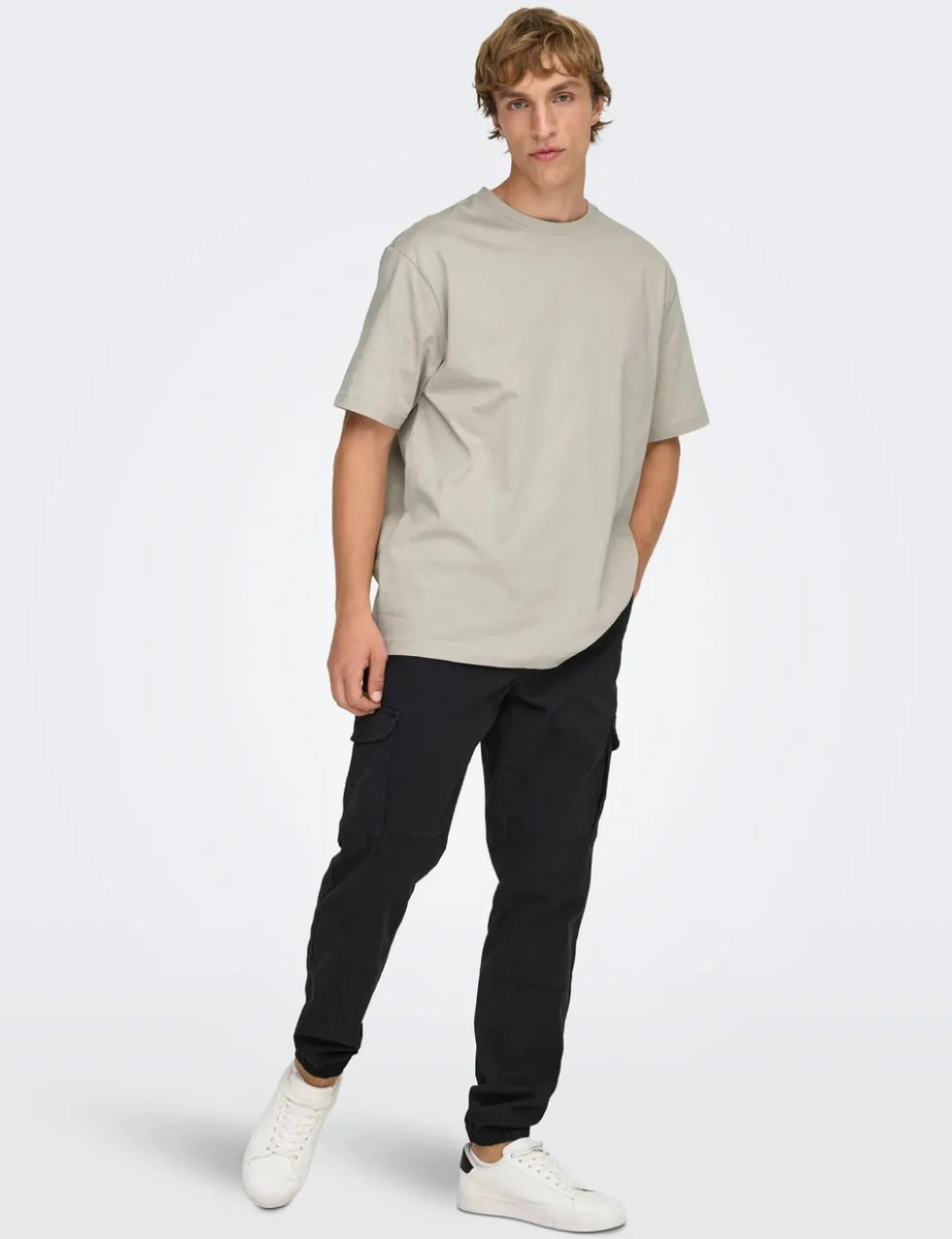 Relaxed Fit Pure Cotton Crew Neck T-Shirt