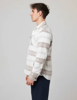 Relaxed Fit Pure Cotton Checked Overshirt