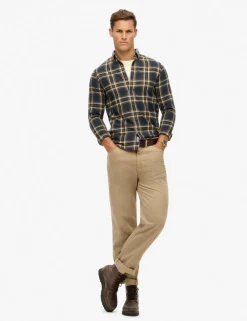 Relaxed Fit Pure Cotton Check Shirt