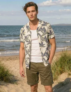 Relaxed Fit Pure Cotton Floral Shirt
