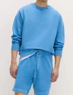 Relaxed Fit Pure Cotton Garment Dye Short