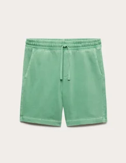 Relaxed Fit Pure Cotton Garment Dye Short