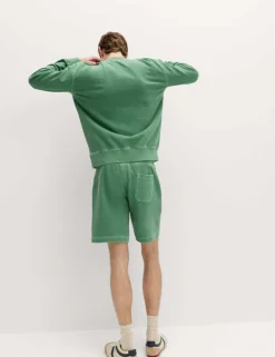 Relaxed Fit Pure Cotton Garment Dye Short