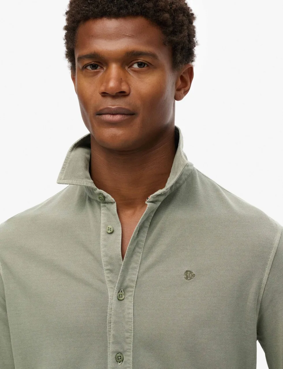Relaxed Fit Pure Cotton Long Sleeve Shirt