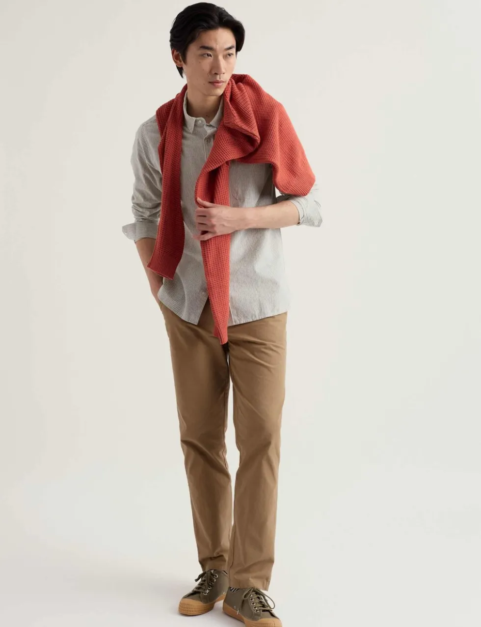 Relaxed Fit Pure Cotton Striped Shirt