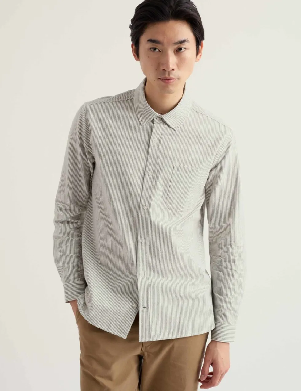Relaxed Fit Pure Cotton Striped Shirt