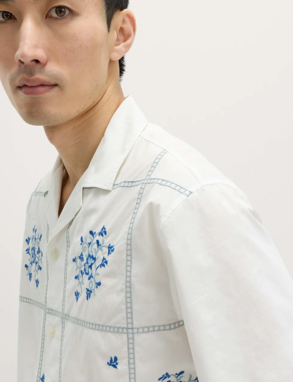 Relaxed Fit Pure Cotton Short Sleeve Shirt