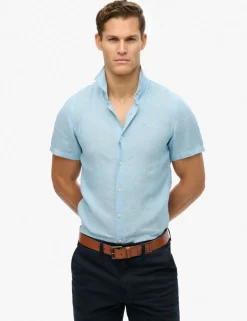 Relaxed Fit Pure Linen Embroidered Shirt