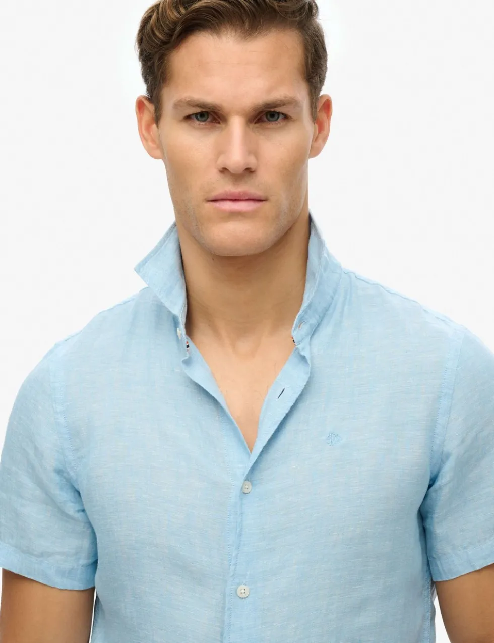 Relaxed Fit Pure Linen Embroidered Shirt
