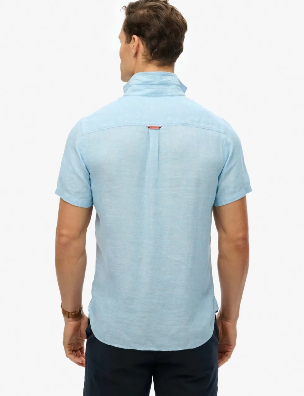 Relaxed Fit Pure Linen Embroidered Shirt