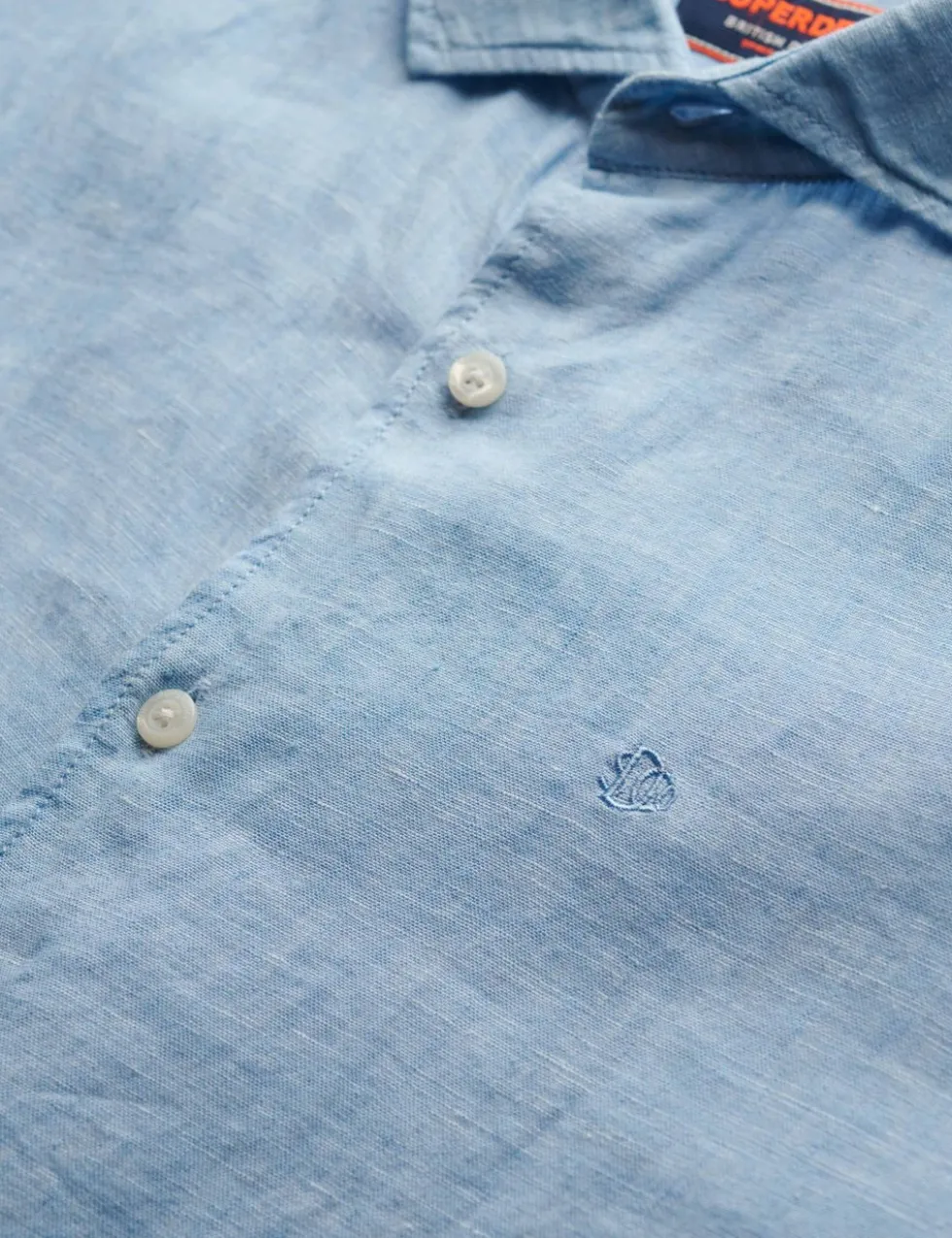 Relaxed Fit Pure Linen Embroidered Shirt