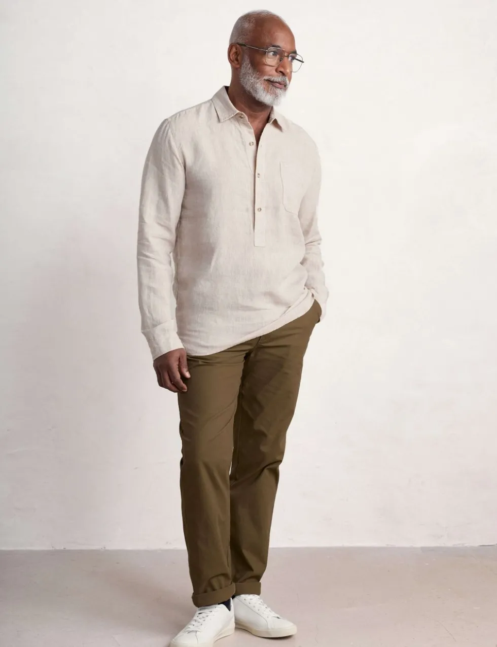 Relaxed Fit Pure Linen Overhead Shirt