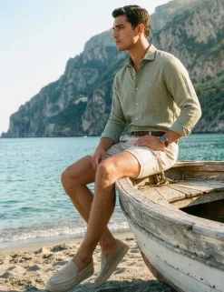 Relaxed Fit Pure Linen Shirt