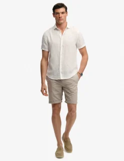 Relaxed Fit Pure Linen Short Sleeve Shirt