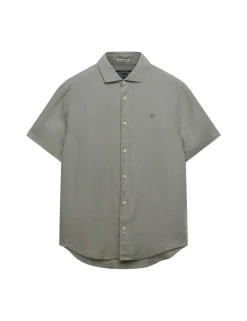 Relaxed Fit Pure Linen Short Sleeve Shirt