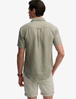 Relaxed Fit Pure Linen Short Sleeve Shirt