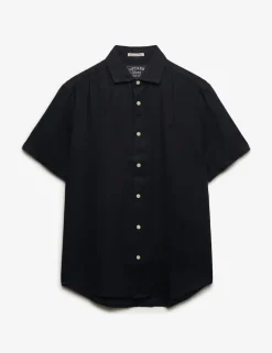 Relaxed Fit Pure Linen Short Sleeve Shirt