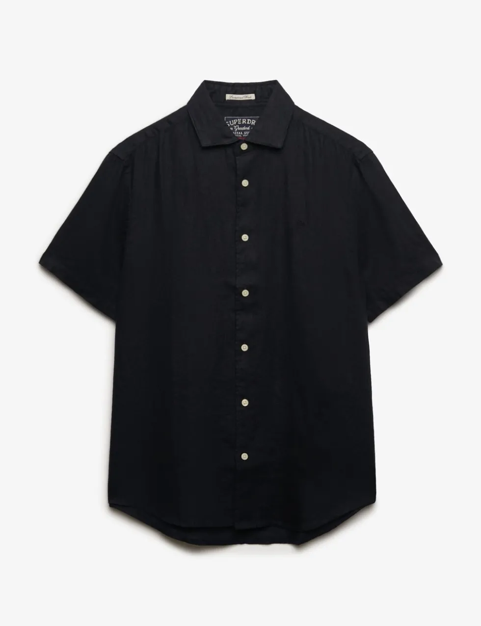 Relaxed Fit Pure Linen Short Sleeve Shirt