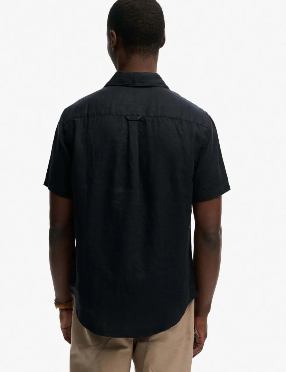 Relaxed Fit Pure Linen Short Sleeve Shirt