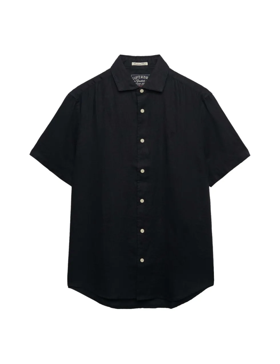 Relaxed Fit Pure Linen Short Sleeve Shirt