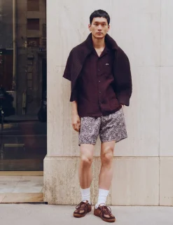 Relaxed Fit Pure Linen Short Sleeve Shirt
