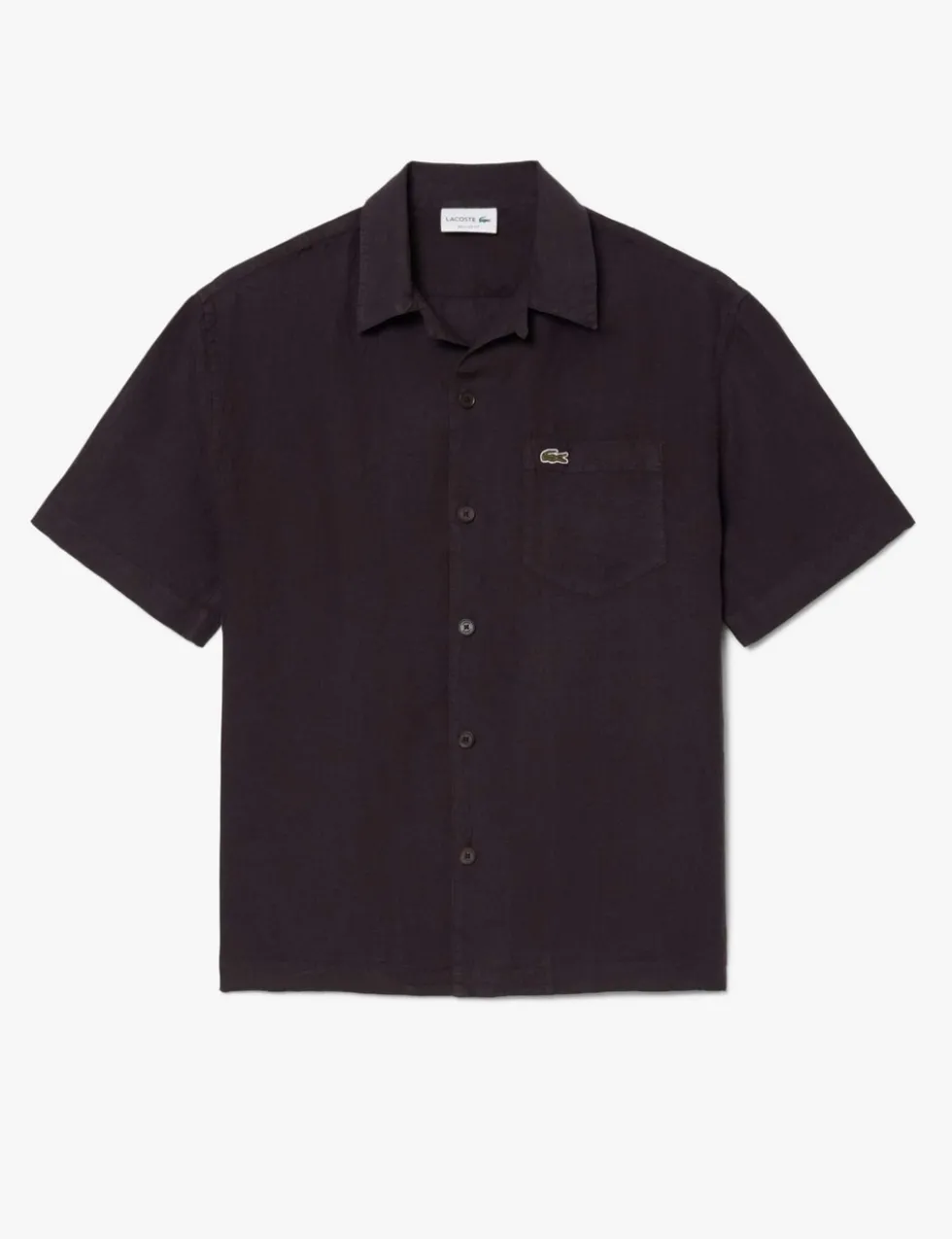 Relaxed Fit Pure Linen Short Sleeve Shirt