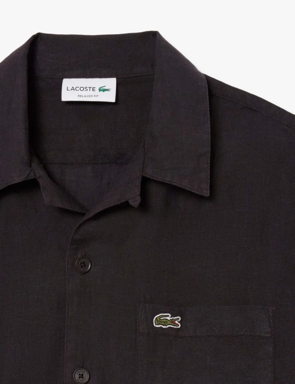 Relaxed Fit Pure Linen Short Sleeve Shirt