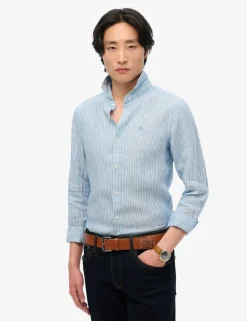 Relaxed Fit Pure Linen Striped Shirt