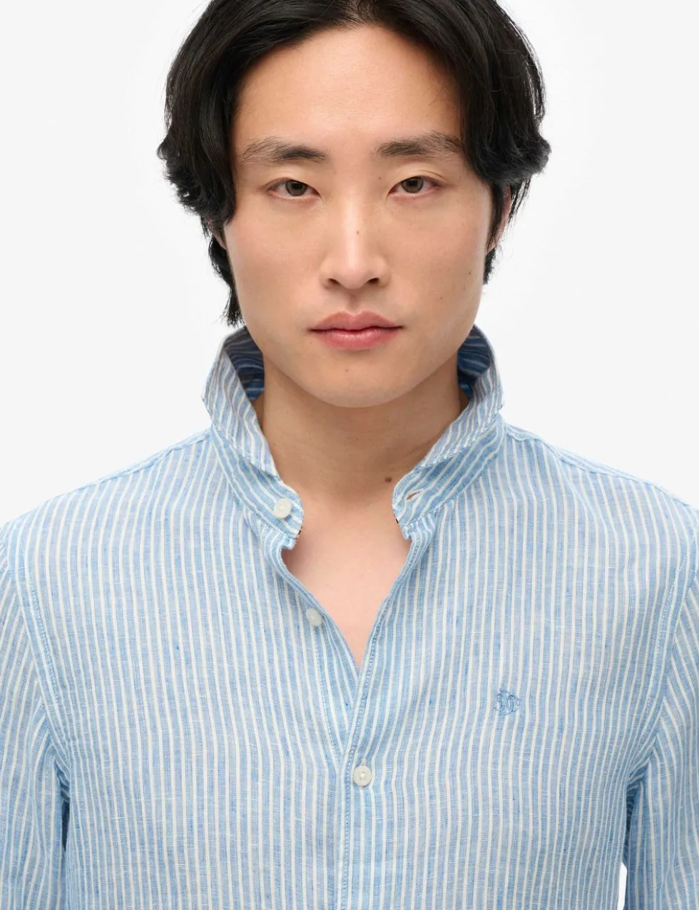 Relaxed Fit Pure Linen Striped Shirt