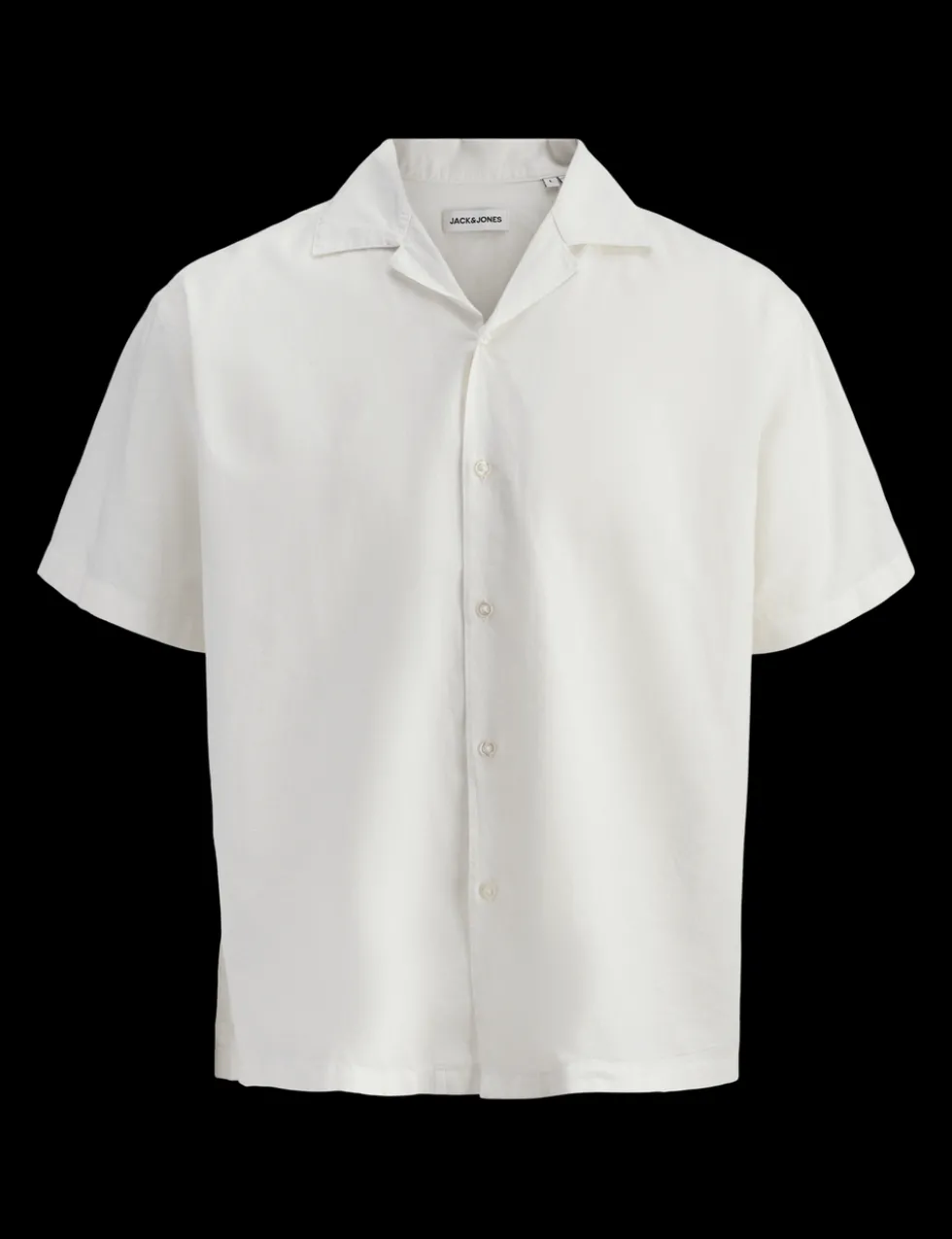 Relaxed Fit Revere Collar Short Sleeve Shirt