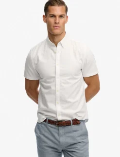 Relaxed Fit Short Sleeve Oxford Shirt