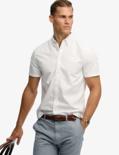 Relaxed Fit Short Sleeve Oxford Shirt