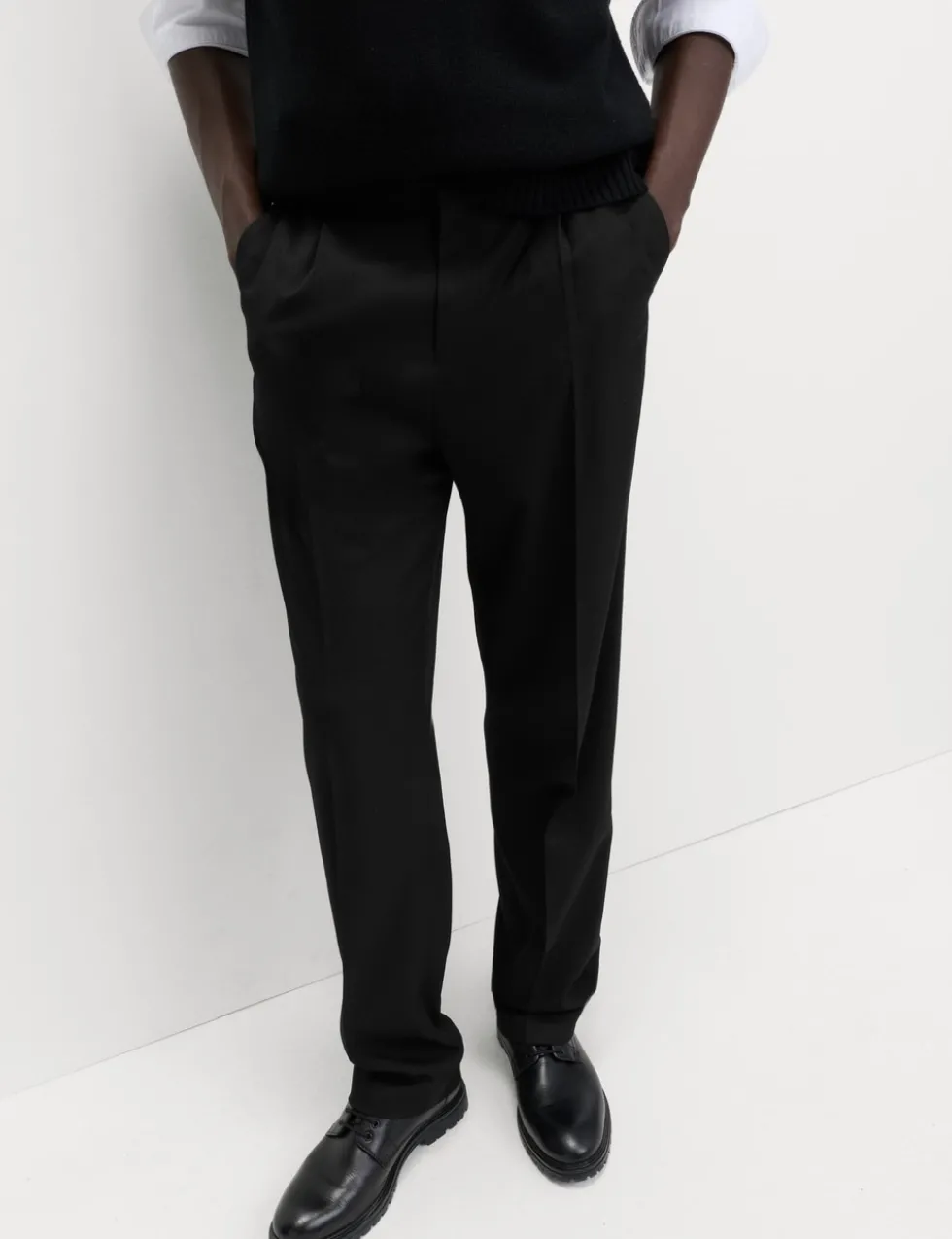 Relaxed Fit Smart Stretch Trousers