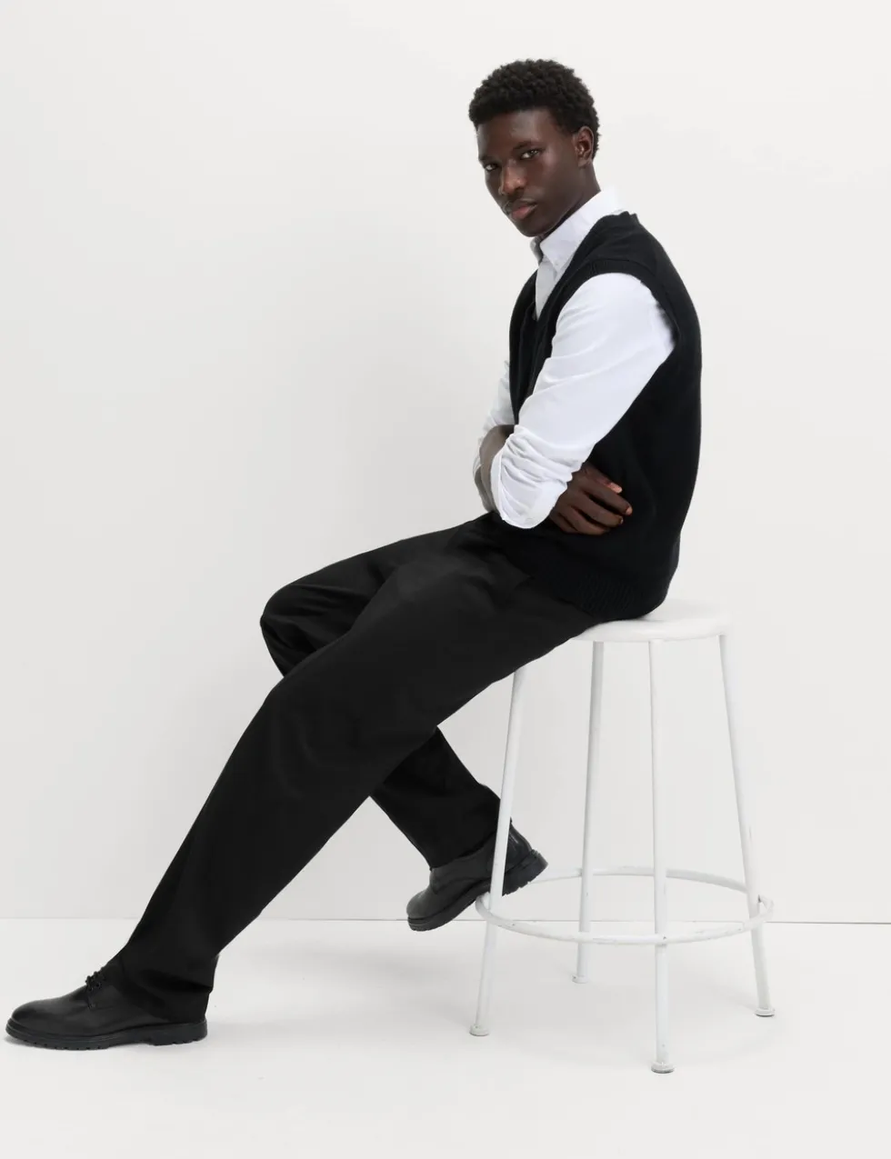 Relaxed Fit Smart Stretch Trousers