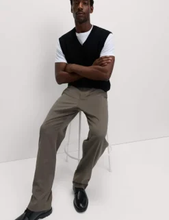 Relaxed Fit Smart Stretch Trousers