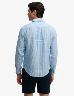 Relaxed Fit Striped Pure Linen Shirt
