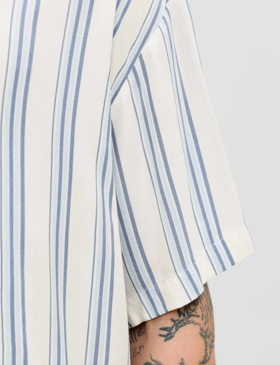 Relaxed Fit Striped Short Sleeve Shirt