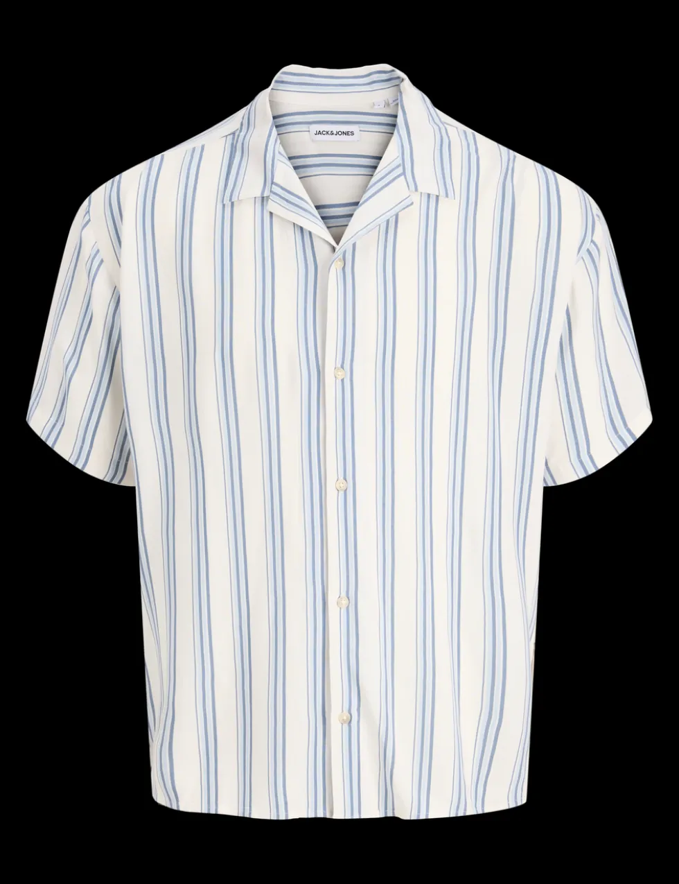 Relaxed Fit Striped Short Sleeve Shirt