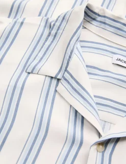 Relaxed Fit Striped Short Sleeve Shirt